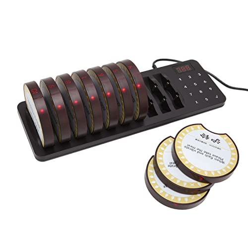 Restaurant Wireless Calling System, 1 Host 10 Pager Aufladen 300 M Übertragung Wasserdichtes Restaurant Pager System 100 für Bar Fast Food Hotel Hospital Restaurant Wireless Calling System, 1 Host 10 Pager Aufladen 300 M Übertragung Wasserdichtes Restaurant Pager System 100 für Bar Fast Food Hotel Hospital von Topiky