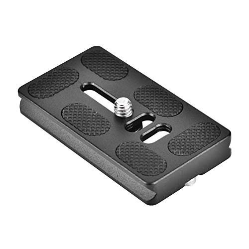 Topiky Schnellwechselplatte mit 1/4-Zoll-Schraubbefestigung 40/50/60/70 / 100mm Schnellwechsel-Adapter für Arca für Benro Einbeinstativ-Stativkugelkopf-Spiegelreflexkamera(PU70) von Topiky