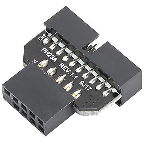 T opiky Adapter, PH23A Motherboard USB 2.0 9-polig auf USB 3.0 19P-Steckverbinder Adapterkonverter(PH23A) von Topiky