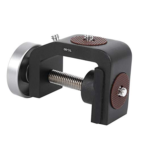 T opiky Fotografie C-förmiger Clip, TC-50 Aluminiumlegierung Universal 4 kg Last 1/4 Zoll Schraubschnittstelle C Clamp Shooting Record Stabile Clamp Desktop Festrahmen von Topiky