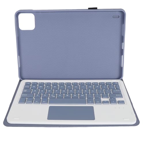 Tastaturhülle für Mi Pad 6 6 Pro Zoll 2023 Tablet, PU Ständerabdeckung mit Magnetischer Abnehmbarer Kabelloser BT Tastatur, Kompatibel mit für Windows für Android für IOS (Purple) von Topiky