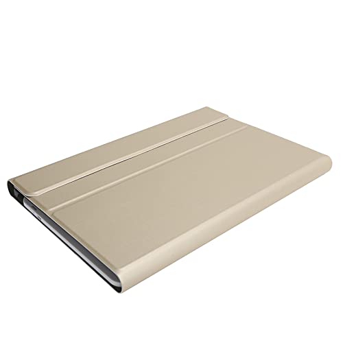 Tastaturhülle für Tab A7 T500/T505 Tablet, Ultradünnes Kabelloses -Tastatur-Touchpad mit Ständerschutzhülle (Goldfarben) von Topiky