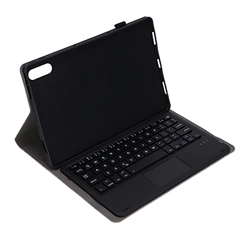 Tastaturhülle für Tab Pro 11,5 Zoll J706F/J716F, Kabellose, Abnehmbare -Tastatur mit Touchpad + PU-Lederhülle + Ständer, Tablet-Tastaturunterstützung für (Schwarz) von Topiky