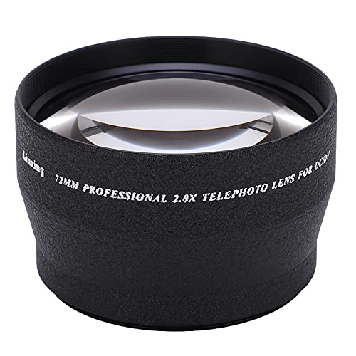 Topiky 72-mm-HD-Teleobjektiv mit 2-facher Vergrößerung, Aluminiumlegierung und Optisches Glas, Festbrennweite, Grau, E kompatibel Topiky 72-mm-HD-Teleobjektiv mit 2-facher Vergrößerung, Aluminiumlegierung und Optisches Glas, Festbrennweite, Grau, E kompatibel von Topiky