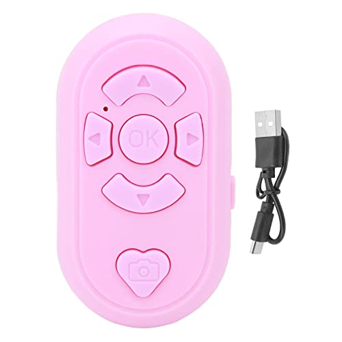 Bluetooth Remote Control Video Page Turner, Emote Fingertip Controller für Smart Clicker für Fotos und Videos, Wireless Ring Camera Shutter Control (Rosa) von Topiky