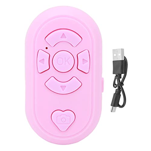 Tik TOK Bluetooth Remote Control Video Page Turner, Emote Fingertip Controller für Tik TOK Smart Clicker für Fotos und Videos, Wireless Ring Camera Shutter Control (Rosa) von Topiky