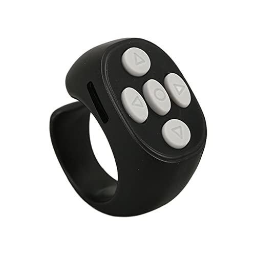 Tik Tok Bluetooth Fernbedienung, TikTok Remote Control APP Kindle Page Turner für IOS 15.0 für Android 8.0 Handy, Tik TOK Smart Clicker, Wiederaufladbar(Schwarz) von Topiky