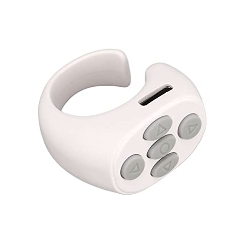 Bluetooth Fernbedienung, TikTok Remote Control APP Kindle Page Turner für 15.0 für Android 8.0 Handy, Smart Clicker, Wiederaufladbar(Weiß) von Topiky