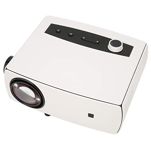 Topiky 1080P HD-Projektor, Tragbarer 5G-LED-Projektor Outdoor-Heimkino Smart-Film-Videoprojektor-Unterstützung 42,5-176 Zoll Projektion/Drahtlose Spiegelung/Smartphone//USB/AV von Topiky