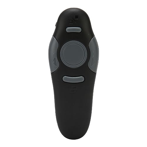 Topiky 2,4 G Kabelloser PPT Clicker, Multifunktionaler USB Präsentations Clicker mit USB Empfänger, Taschen Diashow Fernbedienung für Büroschullehrer von Topiky