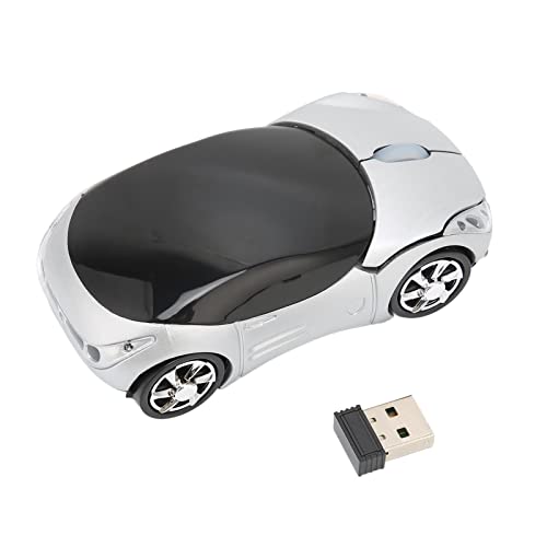 Topiky 3D-Gaming-Maus Im Sportwagen-Stil, 2,4 GHz Kabellose Verbindung, Plug-and-Play, 10 M Reichweite, Kompatibel mit 98, Win 7, von Topiky