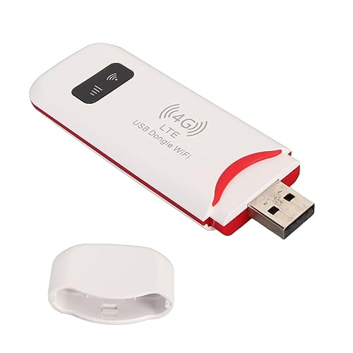 Topiky 4G LTE USB WiFi USB Netzwerkadapter, Tragbarer 4G Router mit SIM Kartensteckplatz, WLAN Hotspot, WLAN Modem für Laptop Desktop PC Computer von Topiky