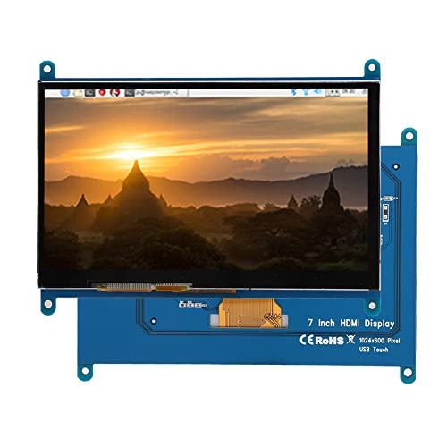 Topiky 7-Zoll-Touchscreen-Display, 16: 9-HD-Bildschirm, Kapazitiver -HD-Touchscreen, Computermonitor, Multifunktions-Videobildschirm für 4B / 3B / 3B +,1024 X 600 Hohe Auflösung Topiky 7-Zoll-Touchscreen-Display, 16: 9-HD-Bildschirm, Kapazitiver -HD-Touchscreen, Computermonitor, Multifunktions-Videobildschirm für 4B / 3B / 3B +,1024 X 600 Hohe Auflösung von Topiky