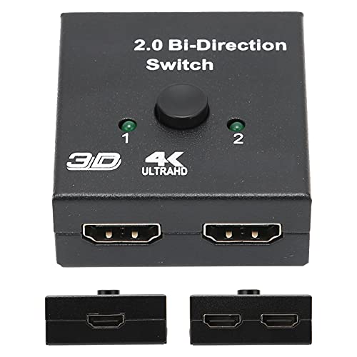 Topiky Bi-Direction Switch, HDMI Switch Bi-Directional HDMI Switcher Splitter Converter Adapter für LCD-Displays, Set-Top-Boxen, DVD-Player, Digitale Camcorder von Topiky