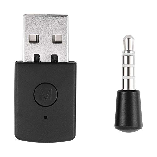Topiky Bluetooth Dongle USB Adapter für PS4, USB 4.0 Bluetooth Adapter Empfänger und Sender, USB 5V, Unterstützung A2DP, HFP, für PS4 Playstation von Topiky