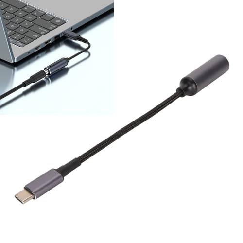 Topiky DC 5,5 Mm X 2,1 Mm Weiblicher Eingang auf Typ C Stecker PD Ladekabel 100 W DC5521 auf USB C Kabel mit PD Chip Zur Automatischen Identifizierung von Topiky