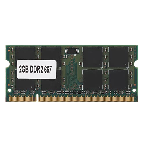 Topiky DDR2-Speicher, 2G Premium Integrierte Chip-Leiterplatte für DDR2 PC2-5300 Laptop Notebook Voll Kompatibler Speicher für für Motherboard 200Pin von Topiky