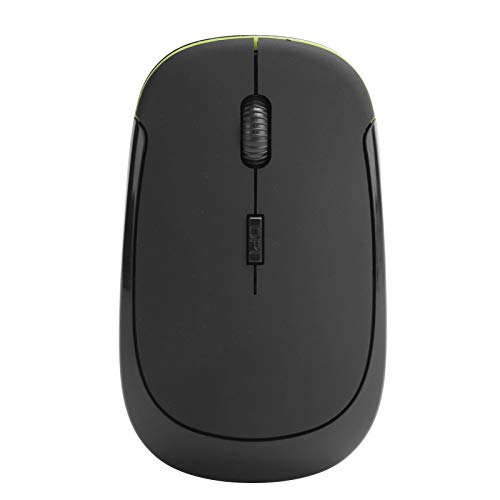 Topiky Drahtlose Maus 2.4G 1600DPI, Schnelle Verbindung und Übertragung der Cursorpositionierung, Leises Micro-Motion-Design, Ergonomisches Formdesign Plug-and-Play-Computerzubehör (Schwarz) von Topiky