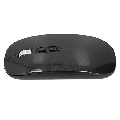 Topiky Drahtlose Optische Maus, 2,4 G Drahtlose Ergonomische 5.0 Dual-Mode-Lade-Portable-Maus für Game Office, 3 Einstellbare DPI-Pegel für Notebooks (Schwarz) von Topiky