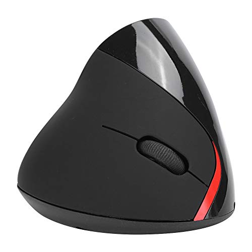 Topiky Ergonomische Maus, Kabellose Vertikale Maus, Wiederaufladbare Optische Mäuse für Mehrzweck, Büro-Gaming-Computermäuse, Kompatibler Laptop, PC, Computer, Desktop, Notebook Usw., Schwarz von Topiky