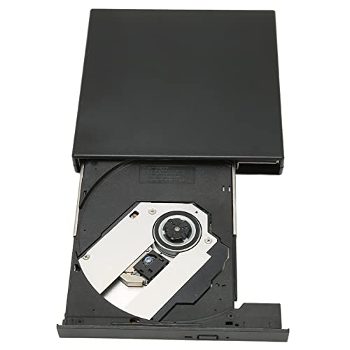 Topiky Externes DVD-Laufwerk, Tragbarer USB 2.0-DVD-Brenner, Tragbarer DVD-Brenner, Ultradünner VCD-Brenner, CD-DVD-VCD-SVCD-CD-R-RW-DVD-R-Leser, für Laptop-Desktop-PC von Topiky