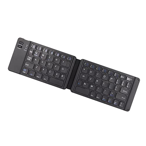 Topiky Faltbare Kabellose Tastatur, Wiederaufladbare Lange Standby-Tastatur Im Taschenformat, Tragbare Tastatur in Voller Größe, Ultradünne Faltbare Tastatur, TravelBluetooth-Tastatur, von Topiky