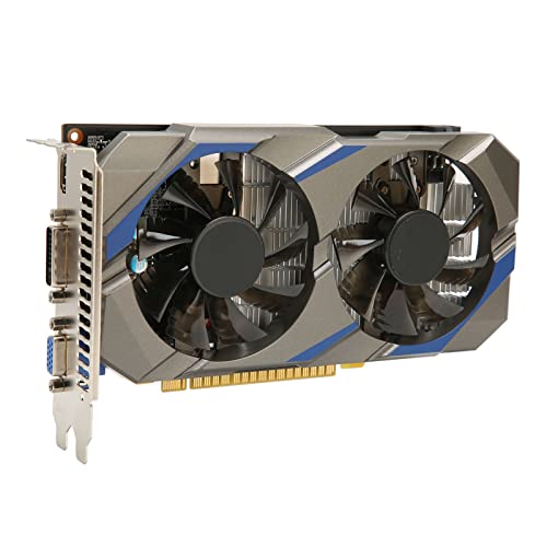 Topiky GTX750 Ti 4 GB GDDR5 Grafikkarte, 128 Bit DVI für DP für HDMI Grafikkarte, PCI Express 3.0 X 16 Gaming Grafikkarte, GPU, Dual Lüfter Kühlsystem von Topiky