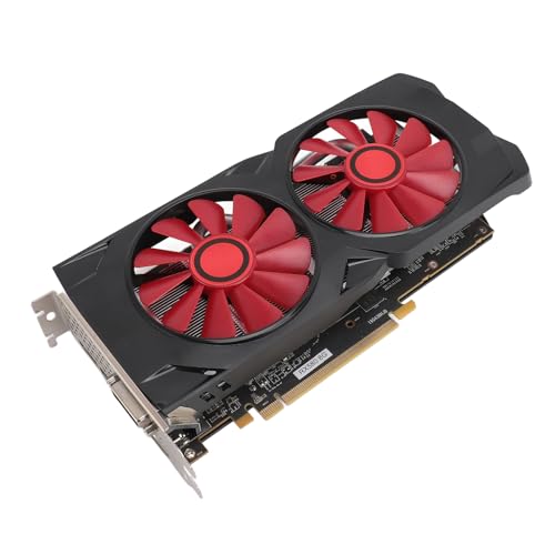 Topiky Gaming für RX580 8 GB GDDR5 256 Bit Grafikkarte, Grafikkarte für PC Gaming, PCIe Gaming Grafikkarte mit Zwei Lüftern und PCI Express 2.0 16X Steckplatz, für Desktop PC von Topiky