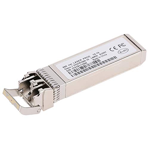 Topiky Glasfasermodul, FTLX8571D3BCV SFP 10GbE Multimode-Glasfasermodul für X520DA1 X520 DA2,300 Meter Maximale Übertragungsentfernung von Topiky