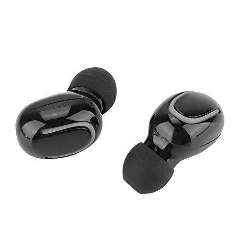 Topiky HBQ-Q32 Wireless Bluetooth 5.0 Ohrhörer TWS Lightable Headset Stereo-Kopfhörer Auto-Pairing mit Ladebox für Telefon/Tablet(Schwarz) von Topiky