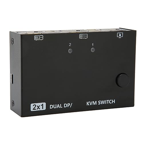 Topiky HD Multimedia KVM Switch 2 in 2 Out Unterstützt 4K 60 Hz USB Dual, Share Keyboard Mouse – Plug and Play Topiky HD Multimedia KVM Switch 2 in 2 Out Unterstützt 4K 60 Hz USB Dual, Share Keyboard Mouse – Plug and Play von Topiky
