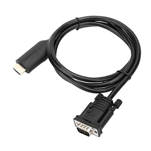 Topiky HDMI-zu-VGA-Konverter, Adapter Digital-zu-Analog-Signaltransformator mit 1,2 M Kabel, Kompatibel für Computer, Desktop, Laptop, PC, Projektor Usw. von Topiky