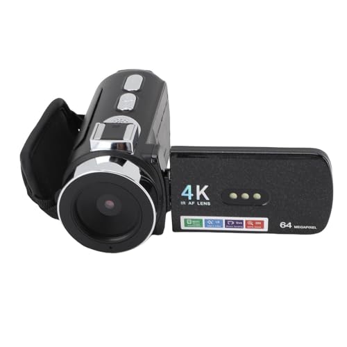 Topiky Handheld DV Camcorder, 4K Videokamera Camcorder 64MP für die YouTube Vlogging Kamera, LED Fülllicht für Fotografie, Mehrfach Filter 3 Zoll Flip Display Topiky Handheld DV Camcorder, 4K Videokamera Camcorder 64MP für die YouTube Vlogging Kamera, LED Fülllicht für Fotografie, Mehrfach Filter 3 Zoll Flip Display von Topiky
