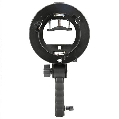Topiky Handheld S-Form Halterung Ständerhalter mit Handgriff für Bowens Mount Speedlite Flash Softbox Reflektor Photo Studio Zubehör von Topiky