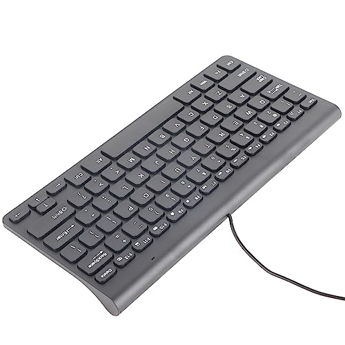 Topiky Kabelgebundene Tastatur und Maus, Ultradünne USB-Tastatur Optische Maus Mäuse-Set ComboFull Size Kabelgebundene Tastatur Maus-Combo-Set mit Nummernblock für Laptop, PC, Desktop von Topiky