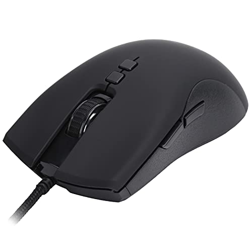 Topiky Kabelgebundene USB-Maus für Computer, ABS-Gaming-Maus RGB-Gamer Kabelgebundene RGB-Computer mit Leuchtendem Ergonomischem Design Verbrauchsmaterial A883 6400DPI für Computer von Topiky