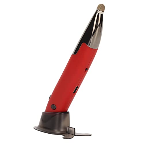 Topiky Kabellose Optische Taschen-Stiftmaus, 2,4 G Wiederaufladbare Optische USB-Stiftmaus, Einstellbare DPI, Ergonomische Handschrift--Mäuse für Notebook-Desktop (Rot) von Topiky