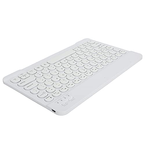 Topiky Kabellose RGB-Hintergrundbeleuchtung Tastatur mit Runder Kappe Tastatur mit Langer Akkulaufzeit für Smartphone-Laptop-Notebook von Topiky