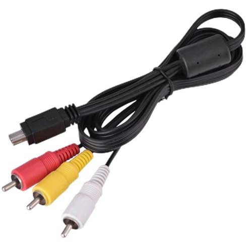 Topiky Kamera-AV-Kabel, Video-Audio-AV-Kabel -USB auf 3 Cinch für -Kamera IXUS 990 IS 980 IS 970 IS 870 IS 200 IS 120 IS 110 IS 100 IS 95 IS 90 IS 85 IS 80 IS 500D 600D von Topiky