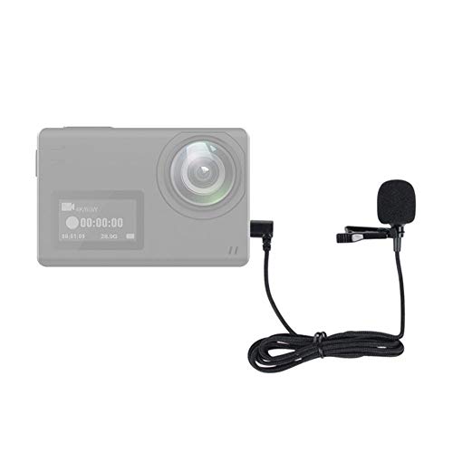 Topiky Kamera Clip On Mikrofon,tragbare Lavalier Freisprecheinrichtung am Revers,omnidirektional 360 ° Qualitätsklarer Klang,leichtes,Robustes Mikrofon für SJ6 SJ7 SJ360 Action von Topiky