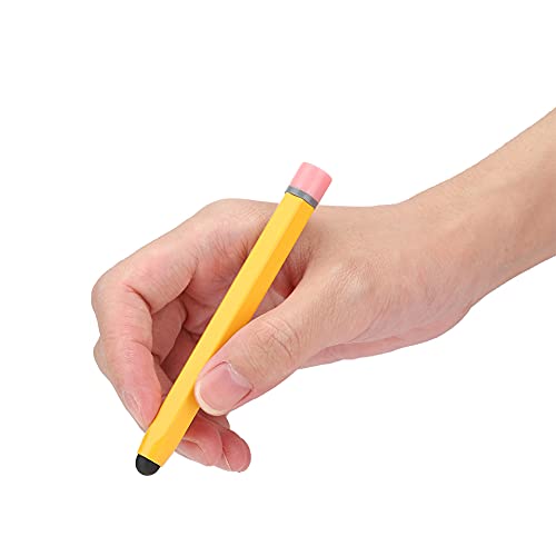 Topiky Kondensatorstift, Retro-Bleistiftdesign, Kompakte Größe und Geringes Gewicht, Nostalgischer Bleistiftkondensator-Stift, Leitfähiger Stoffstiftkopf, Touchscreen-Zeichenstift von Topiky