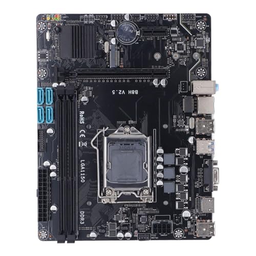 Topiky LGA 1150 Motherboard, B8H B85 Gaming Motherboard, Desktop Computer Motherboard für Core I7 I5 I3 DDR3 Dual Channel Speicher für HD Multimedia Ausgang USB 3.0 von Topiky