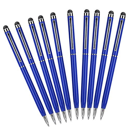 Topiky Limouyin 10Pcs Touchscreen Stylus Pen, Stylus Pens für Touchscreens, 2‑in‑1 Kapazitiver Touchscreen Kugelschreiber Kompatibel mit Kapazitiven Touchscreen Geräten (Blau) von Topiky