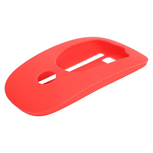 Topiky Limouyin Silikon-Maushülle, Bequemer, Langlebiger, Weicher, Abnehmbarer Hautschutz für die Maus, Universal-Maus Case Cover Schutzhülle für OS X (Rot) von Topiky