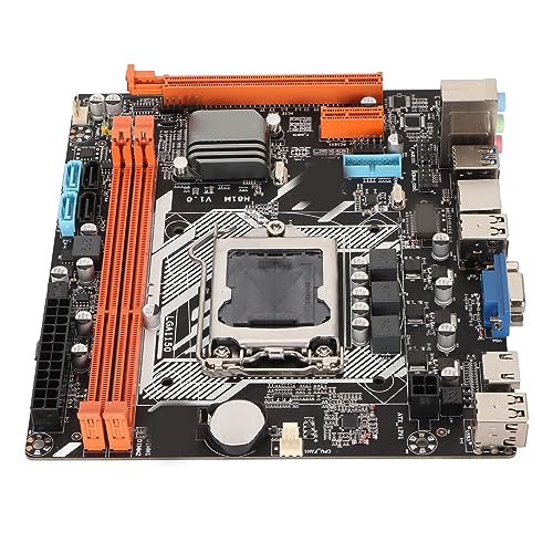 Topiky Micro ATX LGA 1150 Motherboard, H81M Motherboard fürCore I4 I3 I5 der 4. Generation, Dual Channel DDR3 Hochleistungsschnittstelle, Stabile Stromversorgung, mit VGA für von Topiky