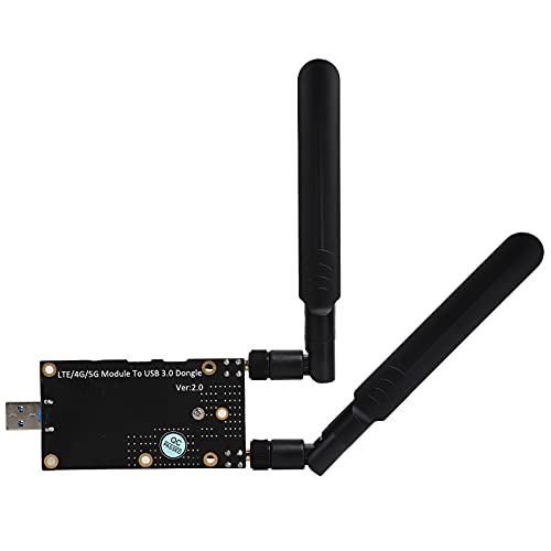Topiky NGFF auf USB 3.0 Adapter, M.2 B Key Converter auf USB 3.0 Reader Card Push Connector mit SIM-Kartensteckplatz Antennenanschluss für 3G/4G/5G Module von Topiky