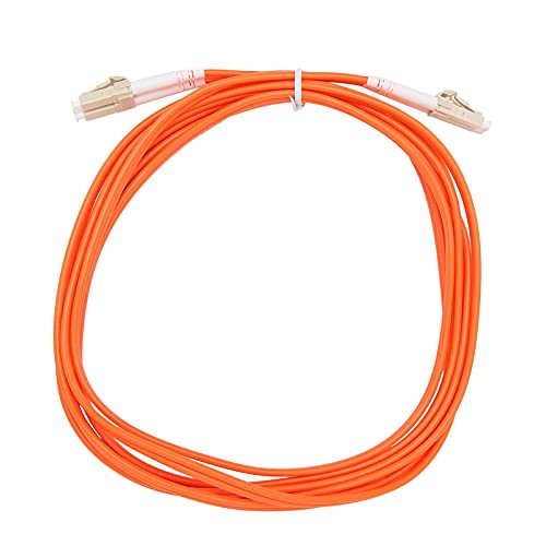 Topiky Oranges Optisches Kabel Multimode-Dual-Core-Glasfaserkabel LC/UPC LC/UPC 62,5 μm/ 125 μm Glasfaserkabel mit Staubschutzkappe für Datenübertragung, Plug and Play von Topiky