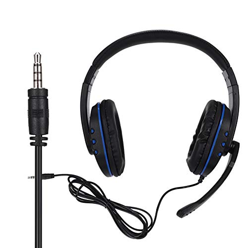 Topiky Over-Ear Gaming Headset, kopfmontierter Stereo Bass Surround Kopfhörer mit konkurrenzfähigem Spiel und Mikrofon für PS4/Slim/Pro/ONES X/Switch von Topiky