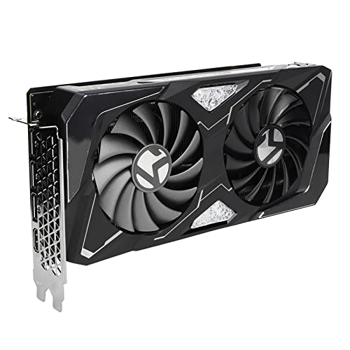 Topiky RTX3060 8 GB GDDR6 Gaming-Grafikkarte Wärmeableitung 128 Bit 7680 X 4320 Computer-Grafikkarte mit Zwei Lüftern, 1320 MHz, 1777 MHz, PCIe 4.0, Desktop-Computer-Grafikkarte von Topiky