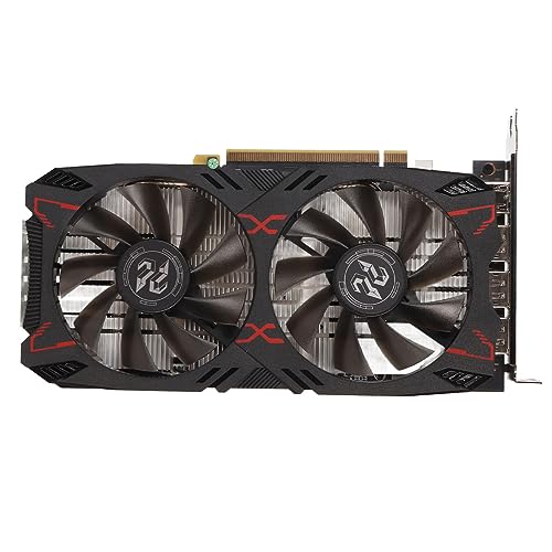 Topiky RX5500XT Grafikkarte, 8 GB GDDR6 128 Bit PCIe 4.0 Gaming Grafikkarte für PC, 1717 MHz 1750 MHz DisplayPort für HDMI Gaming Grafikkarte mit Zwei Lüftern von Topiky